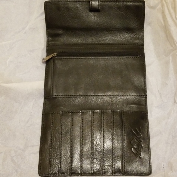 Patricia Nash Black Laser Floral Colli Wallet-New - Picture 3 of 6